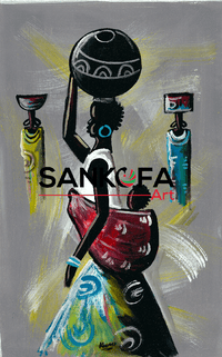 Eno Akua (Coming from the stream carrying her beautiful pot.)